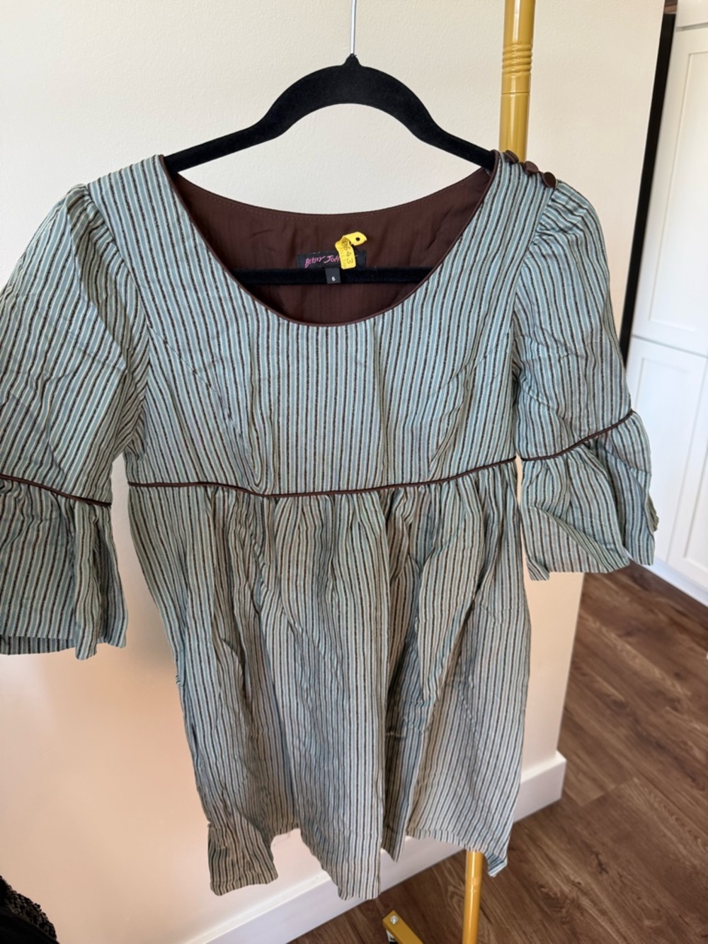 Vintage Betsey Johnson Striped Swing Dress Size 6 - Picture 10 of 10